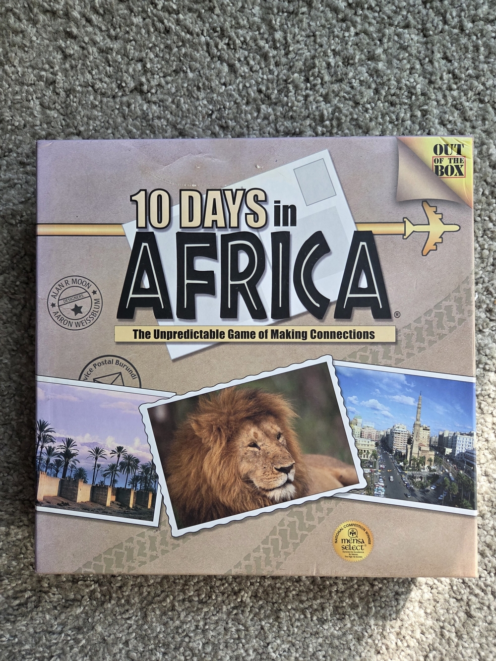 10 Days in Africa Board Game - Out Of Print And Hard To Find